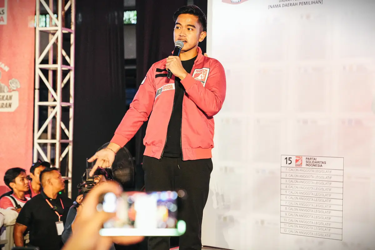 Ketua Umum Partai Solidaritas Indonesia (PSI) Kaesang Pangarep