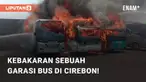 Beredar video kebakaran sebuah garasi bus di sosial media. Diketahui, kejadian tersebut berada di Plered, Kabupaten Cirebon. Rabu (18/10/2023)