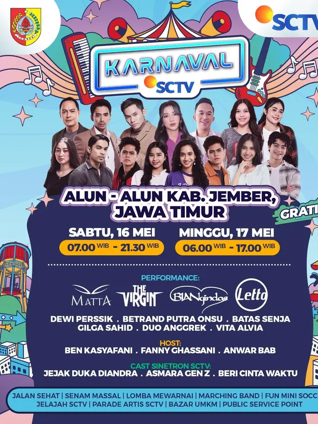 Karnaval SCTV akan hadir di Jember. Dok. SCTV