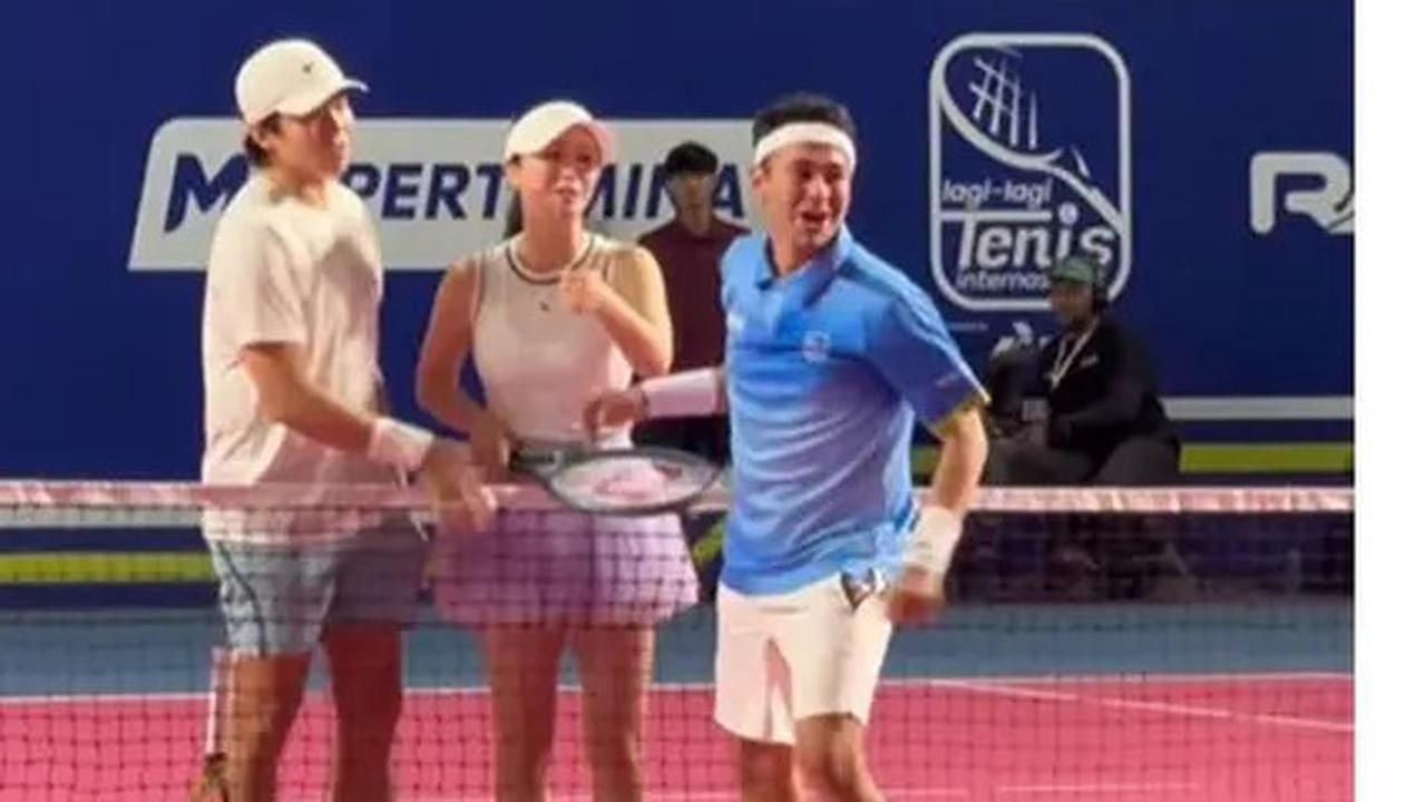 6 Potret Raffi-Nia Berhasil Kalahkan Park Eun Seok Pemeran Logan Lee di Drakor The Penthouse dalam Ajang Lagi-Lagi Tenis Internasional