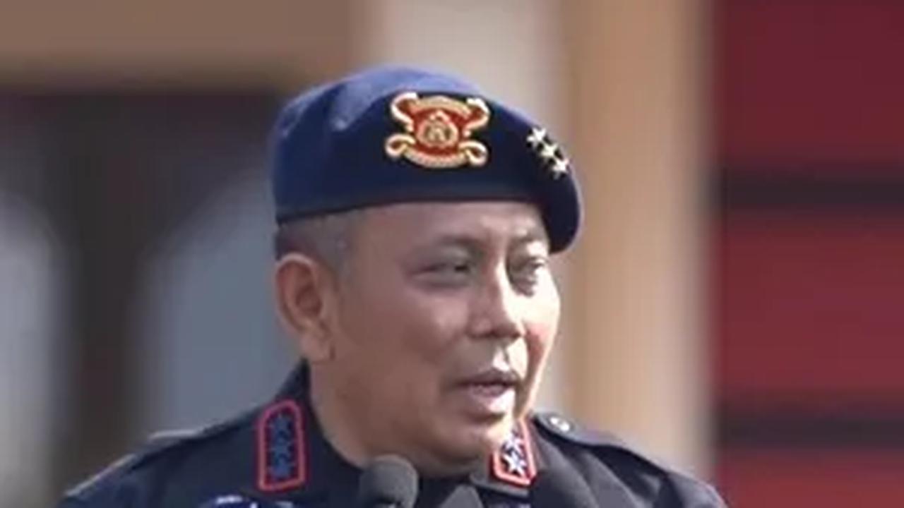 Ratusan anggota Brimob itu tengah mengikuti Pendidikan Alih Golongan Polisi tahun 2024.