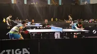 Indonesia Pingpong League (IPL) series I 2025 season II di Gedung Gymnasium, UPI, Jalan Setiabudi, Kota Bandung, pada 2-4 Mei 2025. (Bola.com/Erwin Snaz)