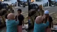 Video Pemulung Mempersiapkan Putranya Salat ke Masjid Ini Bikin Haru