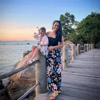 Liburan Alexandra Gottardo bersama buah hati di Pulau Bintan (Sumber: Instagram/got_alex)