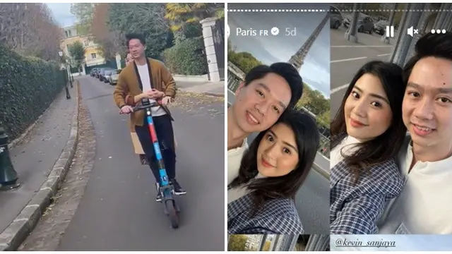 6 Potret Kevin Sanjaya dan Valencia Tanoe di Paris, Sedang Persiapkan Pernikahan
