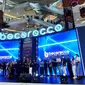 Keramaian peluncuran  sepatu terbaru Bocorocco seri terbaru yakni Galaxy di Kota Kasablanka, Jakarta, baru-baru ini.