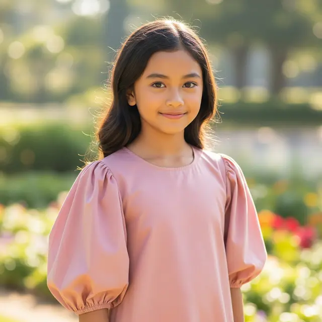 Model Dress Anak Polos dengan Desain Kekinian (Gemini AI)