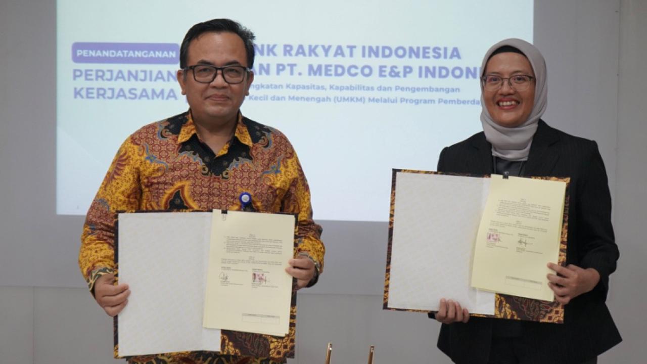 Perkuat Ekonomi Kerakyatan, BRI dan Medco E&P Jalin Kolaborasi Strategis Program Pemberdayaan UMKM
