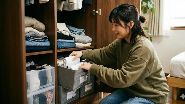 Tips Mengatur Lemari (Foto: Gemini AI)