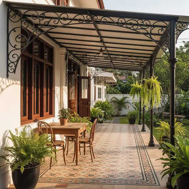Inspirasi Kanopi Teras Rumah Tempo Dulu yang Dimodifikasi