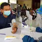 Kegiatan vaksinasi di wilayah Sleman, Yogyakarta. (Dok. Danamon)