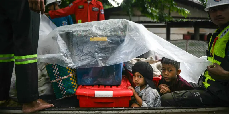 Dampak Terjangan Topan Yagi, Banjir Rendam Myanmar