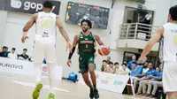 Bima Perkasa Jogja keok 53-82 dari&nbsp;Prawira Bandung pada lanjutan&nbsp;Indonesian Basketball League (IBL) 2025 di&nbsp;GOR Pancasila UGM, Sleman, Sabtu (26/4/2025) petang WIB. (Bola.com/Ana Dewi)