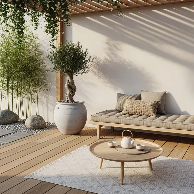 Inspirasi Teras Rumah Kecil Bergaya Minimalis yang Terlihat Lebih Lapang dan Estetik (Image by Gemini AI)