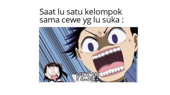 Meme kerja kelompok (Sumber: 1cak.com)