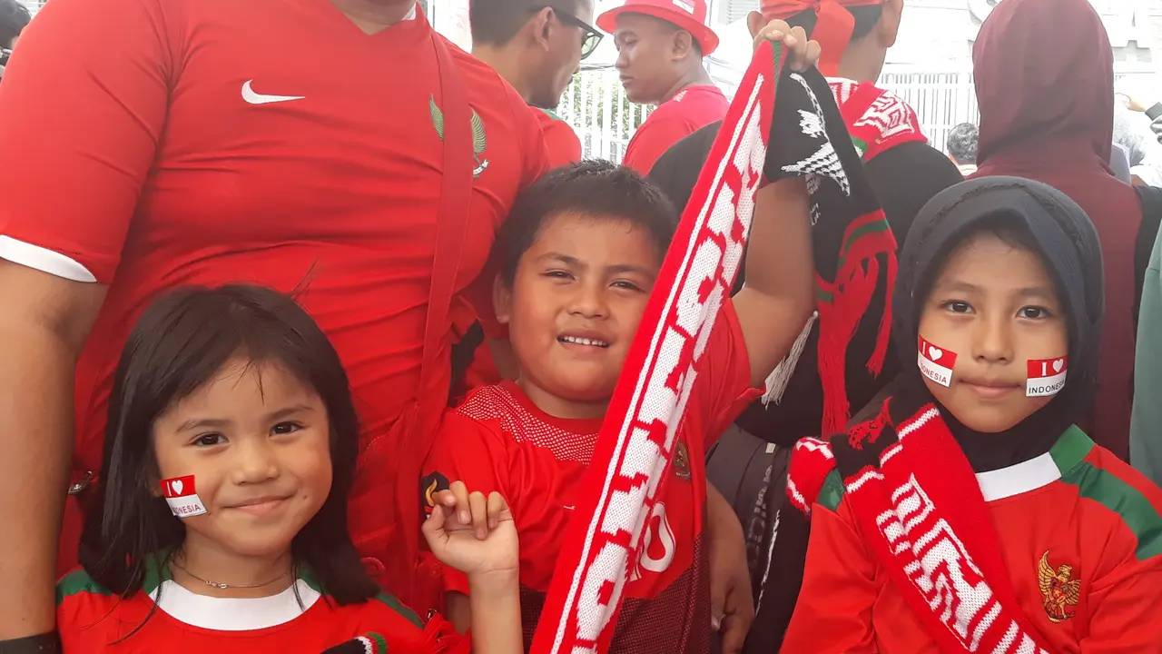 Suporter Timnas Indonesia U-23 Asian Games 2018