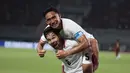 Ekspresi pemain Timnas Indonesia, Sandy Walsh, sesaat setelah mencetak gol ke gawang Kamboja pada laga Grup A Piala AFF 2026 di Stadion Pakansari, Bogor, Jawa Barat, Senin (27/7/2026). Gol Sandy Walsh turut mengantarkan Timnas Indonesia meraih kemenangan 5-1 atas Kamboja pada laga perdana fase grup. (KLY/Budy Santoso)