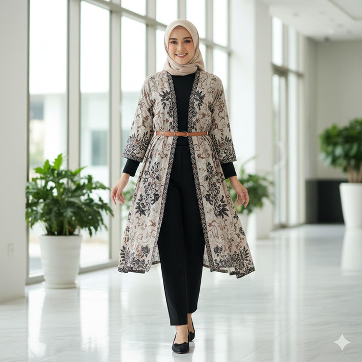 7 Model Atasan Batik Cardigan, Perpaduan Tradisional dan Modern yang Cocok untuk Berbagai Kesempatan