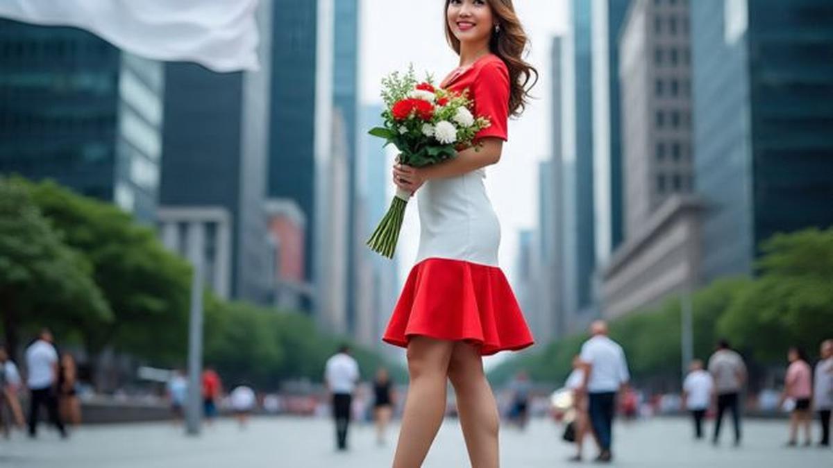 7 Ide Model Gaun dan Kemeja Bernuansa Merah Putih Minimalis, Cocok Dikenakan saat Perayaan HUT RI