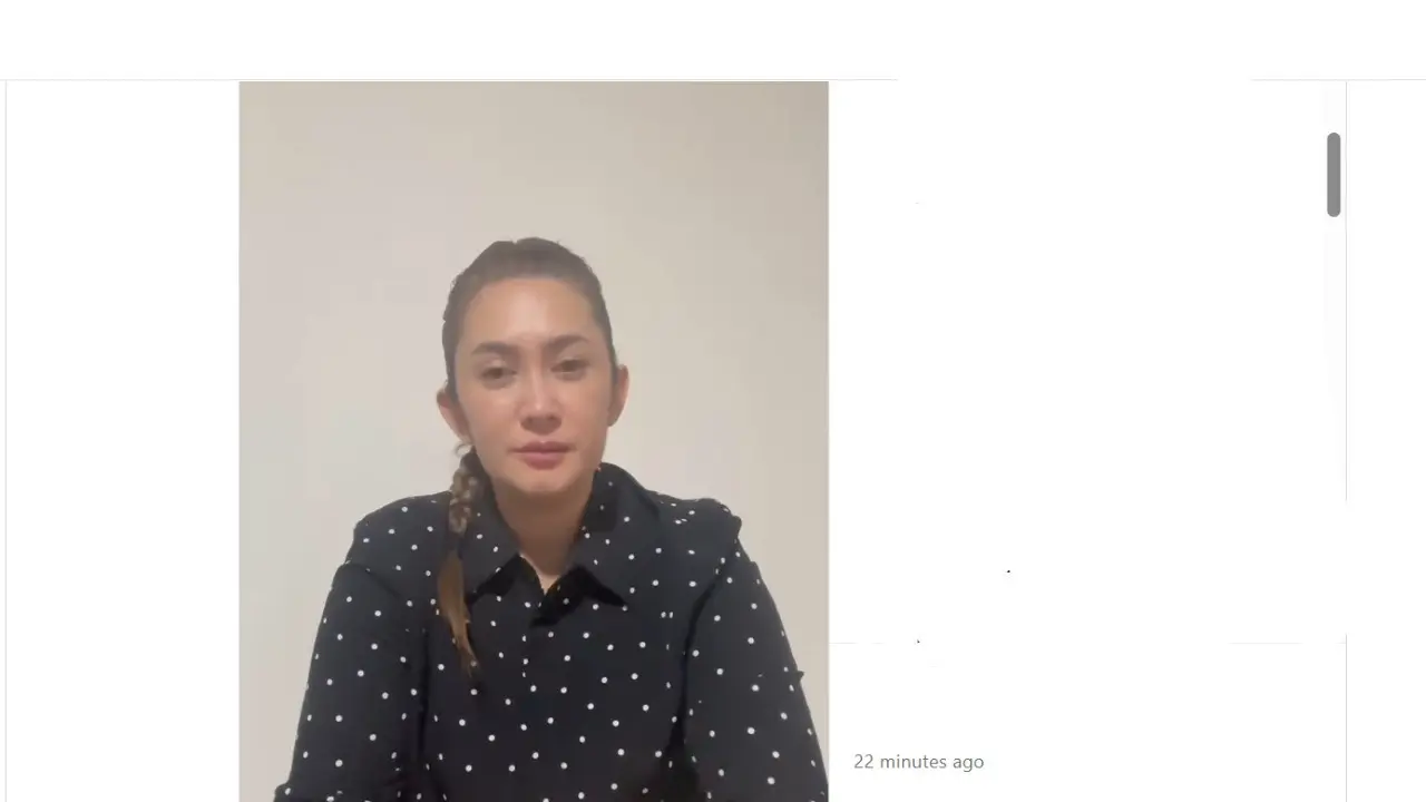 Anggota Komisi IX DPR Nafa Indria Urbach turut menyampaikan permohonan maaf melalui vdeo yang diunggah melalui akun sosial media Instagram miliknya @nafaurbach.