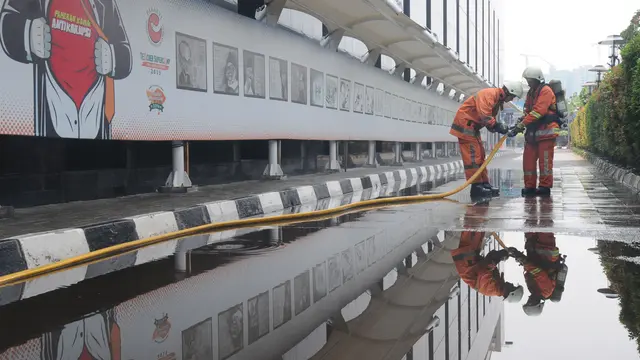Simulasi Kebakaran di Gedung KPK