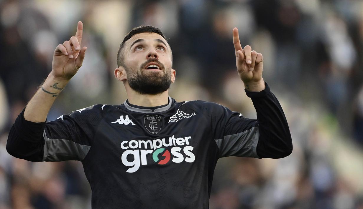Ada enam gol tercipta di laga ini. Lazio mendominasi jalannya pertandingan dengan penguasaan bola mencapai 63 persen berbanding 37 persen milik Empoli. (Alfredo Falcone/LaPresse via AP)
