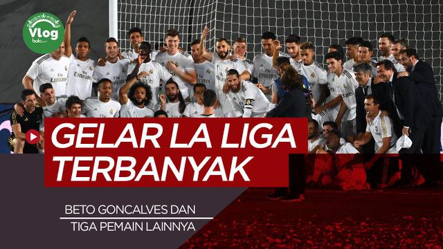 Berita video spotlight kali ini membahas tentang 4 Klub peraih gelar La Liga terbanyak, Real Madrid masih unggul dari Barcelona.