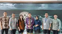 Sekretaris Otorita Ibu Kota Nusantara (OIKN) Achmad Jaka Santos Adiwijaya bersama dengan Pos Indonesia. (Dok PosIND)