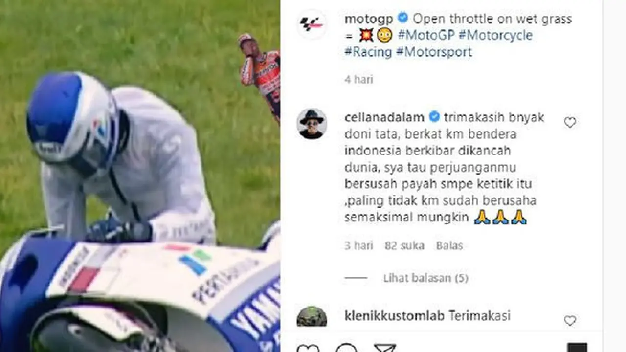 Doni Tata terjatuh