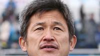 Kazuyoshi Miura alias King Kazu, pemain sepak bola profesional Jepang yang sudah berusia 54 tahun (AFP)