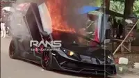 Lamborghini Aventador milik Raffi Ahmad terbakar (YouTube/ RansEntertainment)