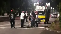 Aparat dan Pendukung Ahok Ramaikan Lokasi Sidang Sejak Subuh