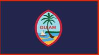 Suasana pantai, perahu dan pohon kelapa tergambar dalam Bendera Guam. Guam memang memiliki banyak pantai cantik. Maka sangat wajar jika benderanya bergambar pantai. (Wikipedia.com)