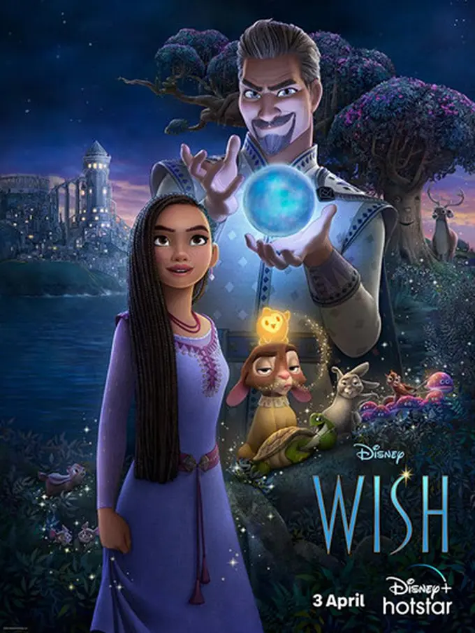 Poster film Wish. [Foto: Disney+ Hotstar Indonesia]