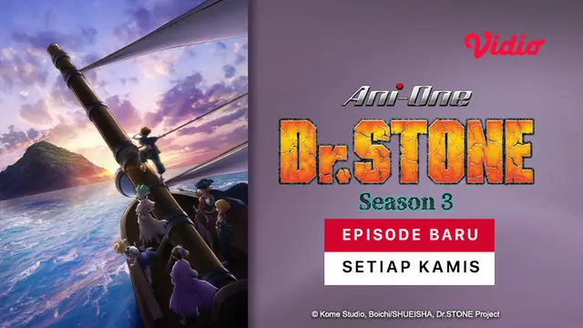 Link Streaming Dr. Stone Season 3 di Vidio