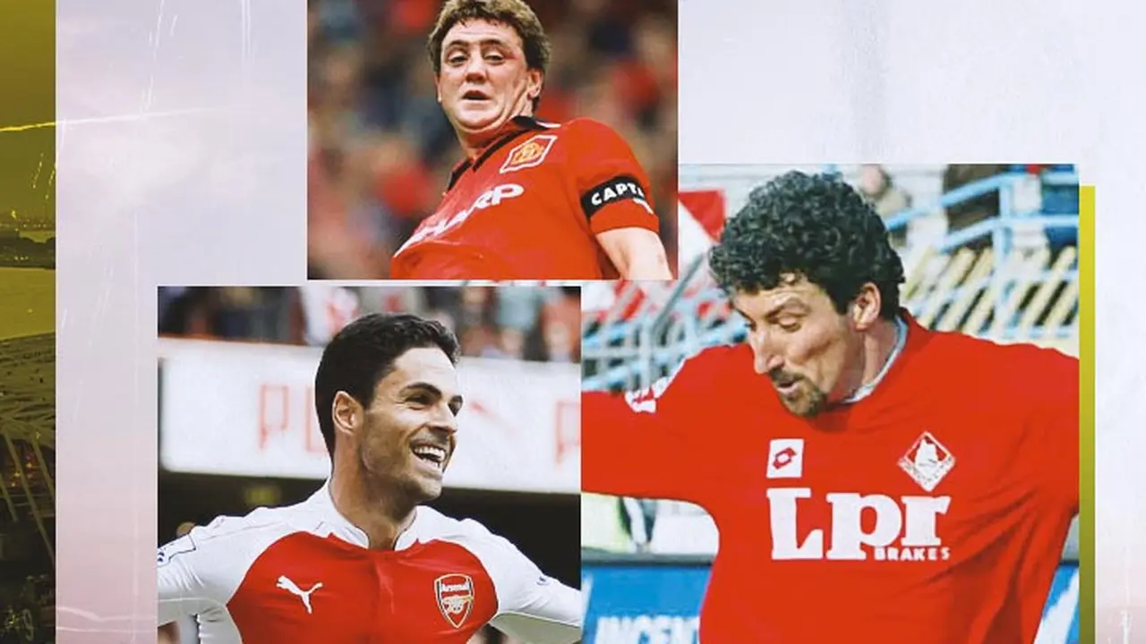 Ilustrasi - Mikel Arteta, Steve Bruce, dan Dario Hubner