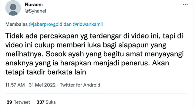 Cuitan soal Ridwan Kamil di Swiss. (Foto: Dok. Twitter @syhanei)