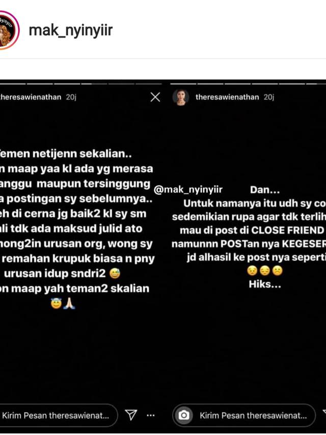 Unggahan Theresa Wienathan