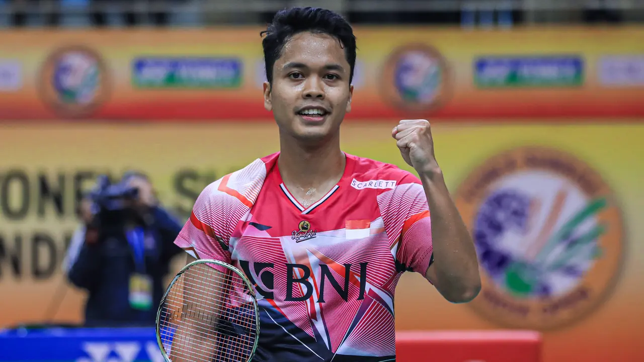 Anthony Sinisuka Ginting - India Open 2023 - Bulu Tangkis - Badminton