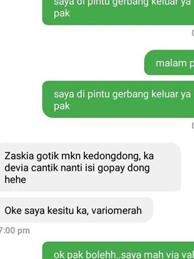 Ngakak 7 Chat Lucu Kala Driver Ojek Online Berbalas Pantun