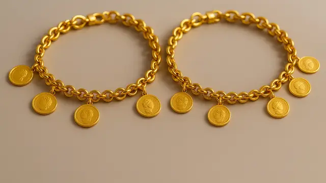 Model Gelang Emas 22 dan 24 Karat Terbaru Kekinian/Ilustrasi gambar oleh AI