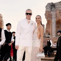 Erling Haaland dan kekasihnya, Isabella tampil serasi di pertunjukkan busana Dolce & Gabbana (@erling)