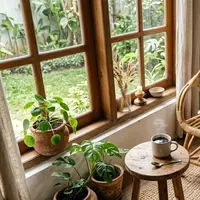 8 Tips Menciptakan Morning Corner ala Slow Living di Rumah Kecil, Nyaman dan Estetik. (Gambar: AI Generated)