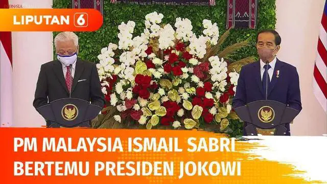 Kunjungan luar negeri perdana usai dilantik, PM Malaysia, Ismail Sabri Yaakob bertemu dengan Presiden Jokowi di Istana Bogor. Pertemuan ini membahas sejumlah kerjasama bilateral dan isu-isu kawasan seperti perlindungan WNI di Malaysia dan terkait Lau...