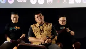 Ananta Rispo Geregetan, Mesti Tahan Kebiasaan Membanyol Saat Syuting Film Ketok Mejik