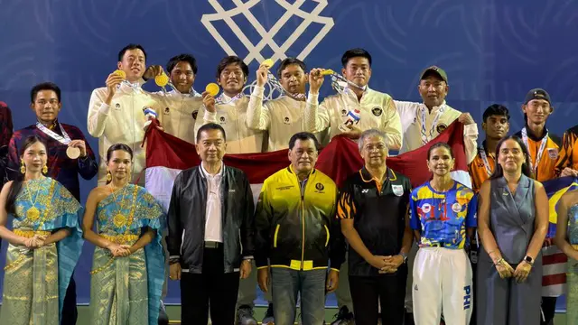 Tenis Indonesia kawinkan emas di beregu SEA Games 2025