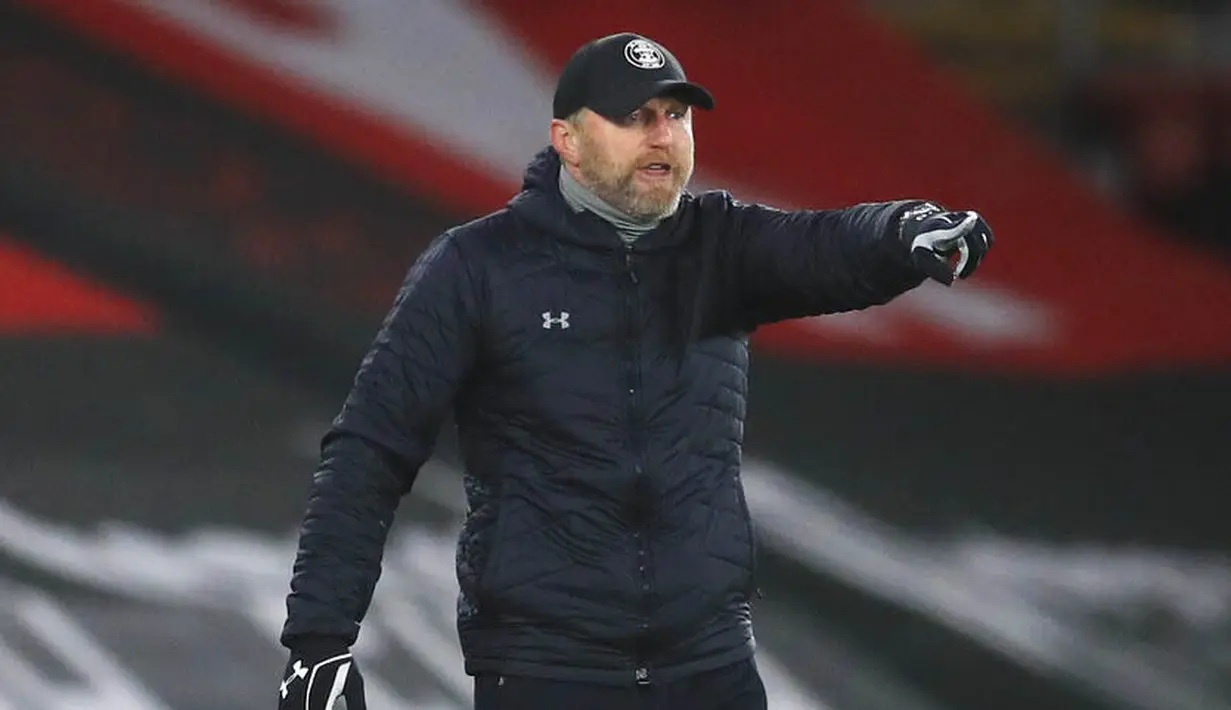 Raihan tiga poin ini membuat Southampton menempati peringkat ke enam klasemen sementara Liga Inggris dengan 29 poin. (AP Photo/Adam Davy,Pool)