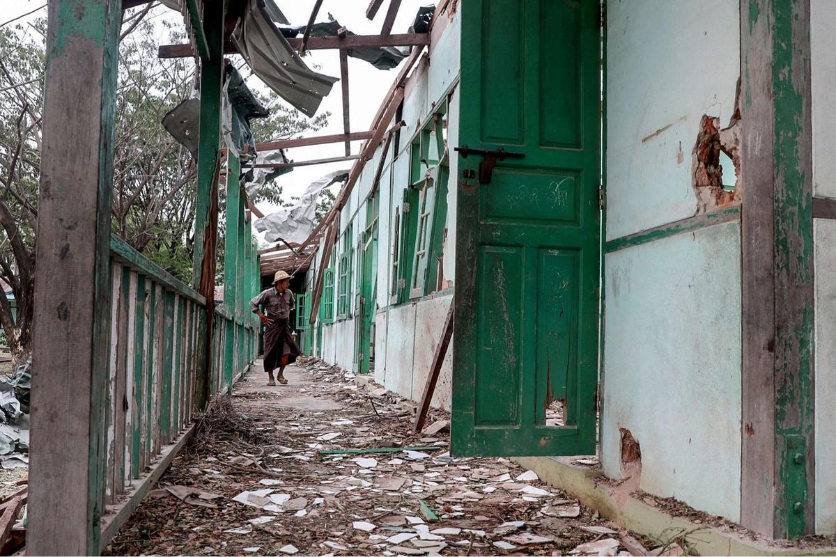 Junta Militer Myanmar serang sekolah