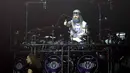 Diketahui, Mike Portnoy bergabung lagi sejak 2023 setelah sempat keluar pada 2010. Tampak dalam foto, grup band metal legendaris, Dream Theater saat tampil pada Konser "An Evening With Dream Theater - 40th Anniversary Tour" di Beach City International Stadium, Jakarta, Sabtu 7 Februari 2026. (Kapanlagi.com/Budy Santoso)