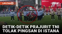 Prajurit Wanita TNI AU Tolak Pingsan saat Upacara 17 Agustus